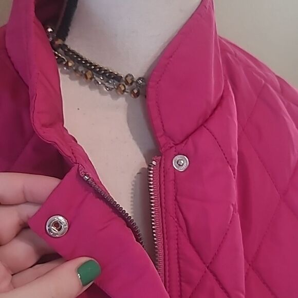 💲2️⃣0️⃣ Bundled ✔️Boxy Puffer Jacket in Pink Md - Picture 7 of 8